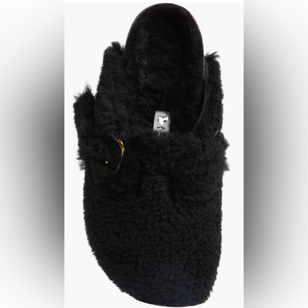 Birkenstock- Boston Big Buckle Genuine Shearling Clog- Discontinued Womens - Picture 5 of 9